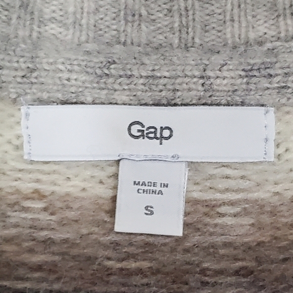 GAP Grandpa Wool Blend Button Up Longline Sweater Size Small - Picture 4 of 5
